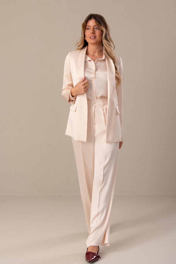 Textured Satin Trousers Ferrache