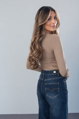 Plain Long Sleeve Bodysuit Ferrache