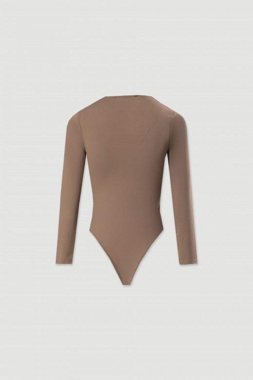 Plain Long Sleeve Bodysuit Ferrache