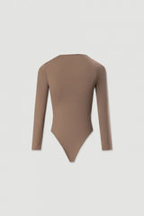Plain Long Sleeve Bodysuit Ferrache
