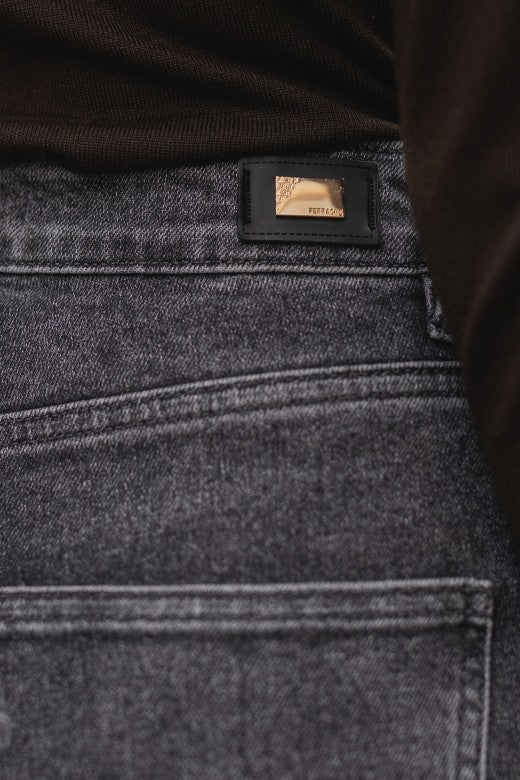 Cotton Wide Leg Jeans Ferrache