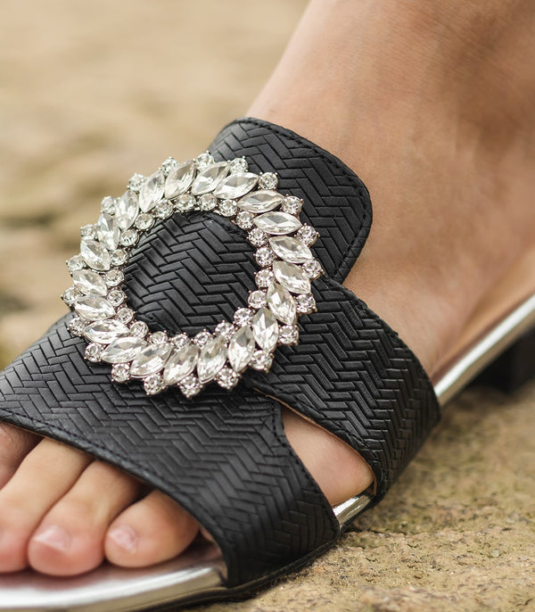 Carol42 Mid Block Heel Slip-On Sandals MLV