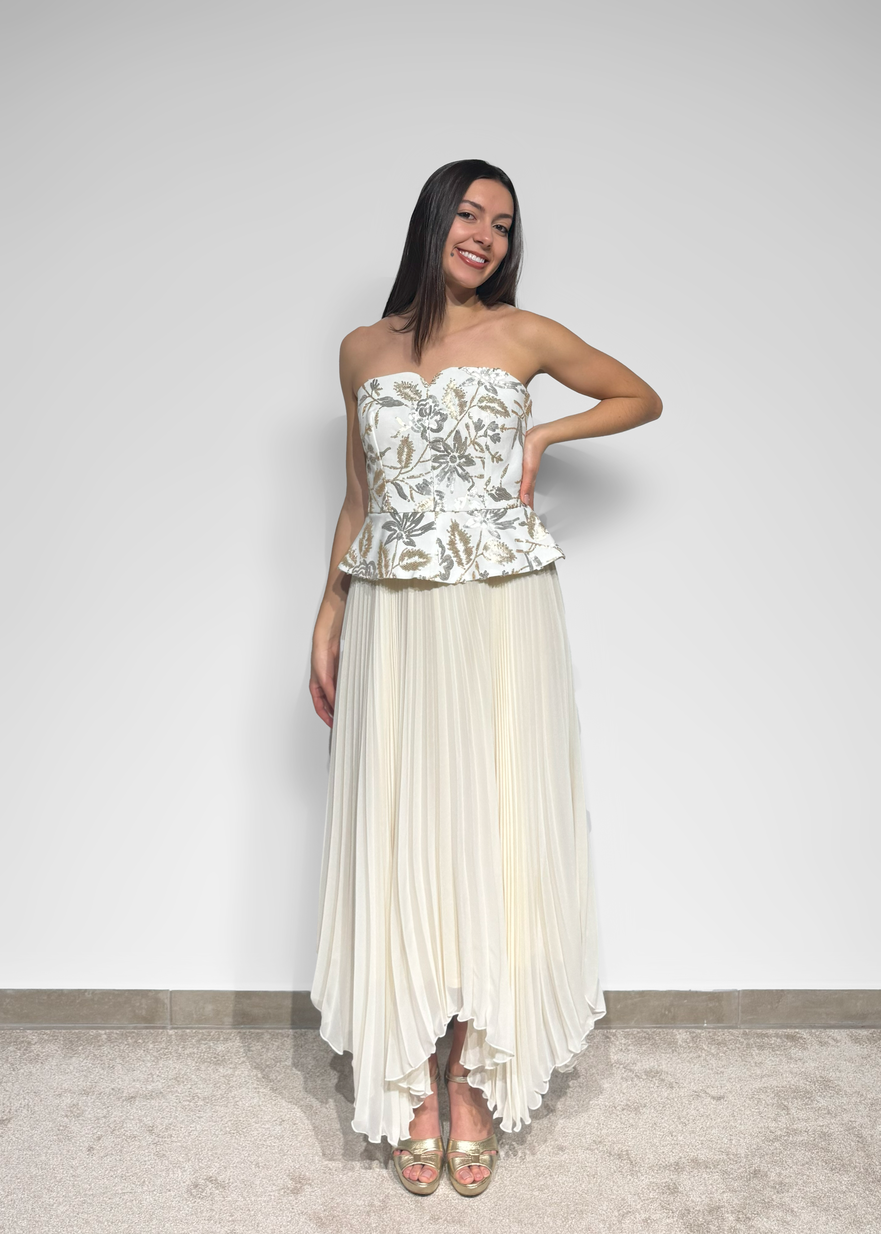 Vestido plissado Carla Ruiz
