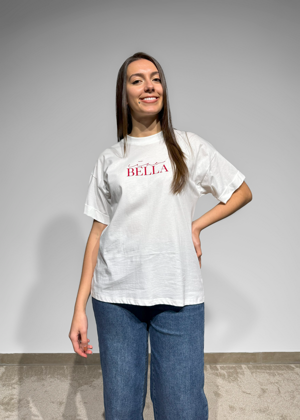 "Bella" Classic Script T-Shirt Imperial