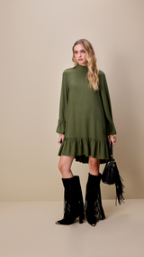 Short Dress with Wide Sleeves Lança Perfume