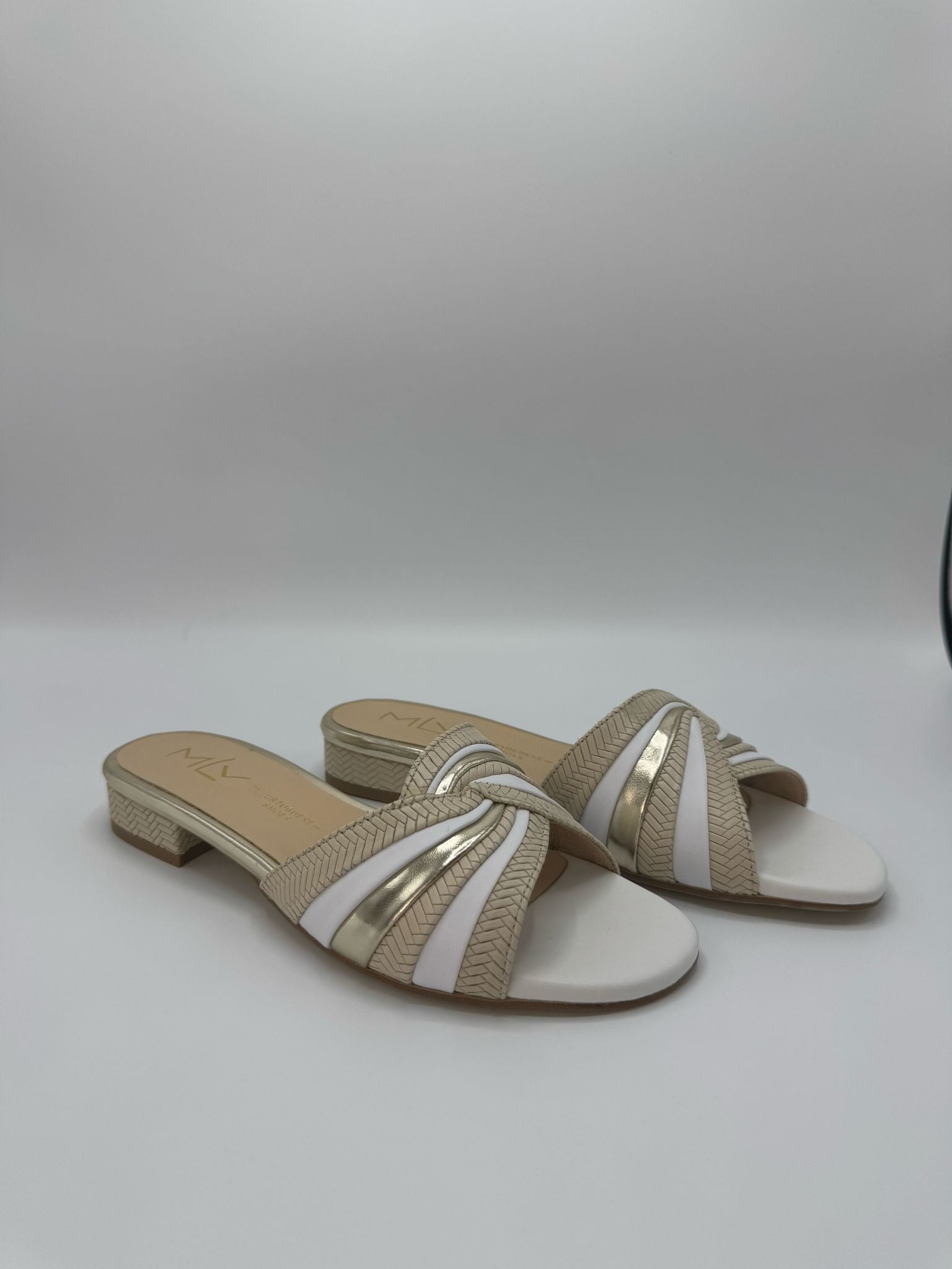 Carol21 Low Block Heel Flat Slip-On Sandals MLV