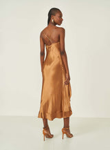 Satin-Finish Comfort Midi Dress Colcci
