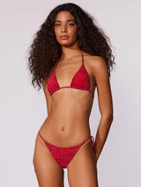 Paysage Printed Towel-Textured Tie-Side Bikini Bottom CIA. Marítima
