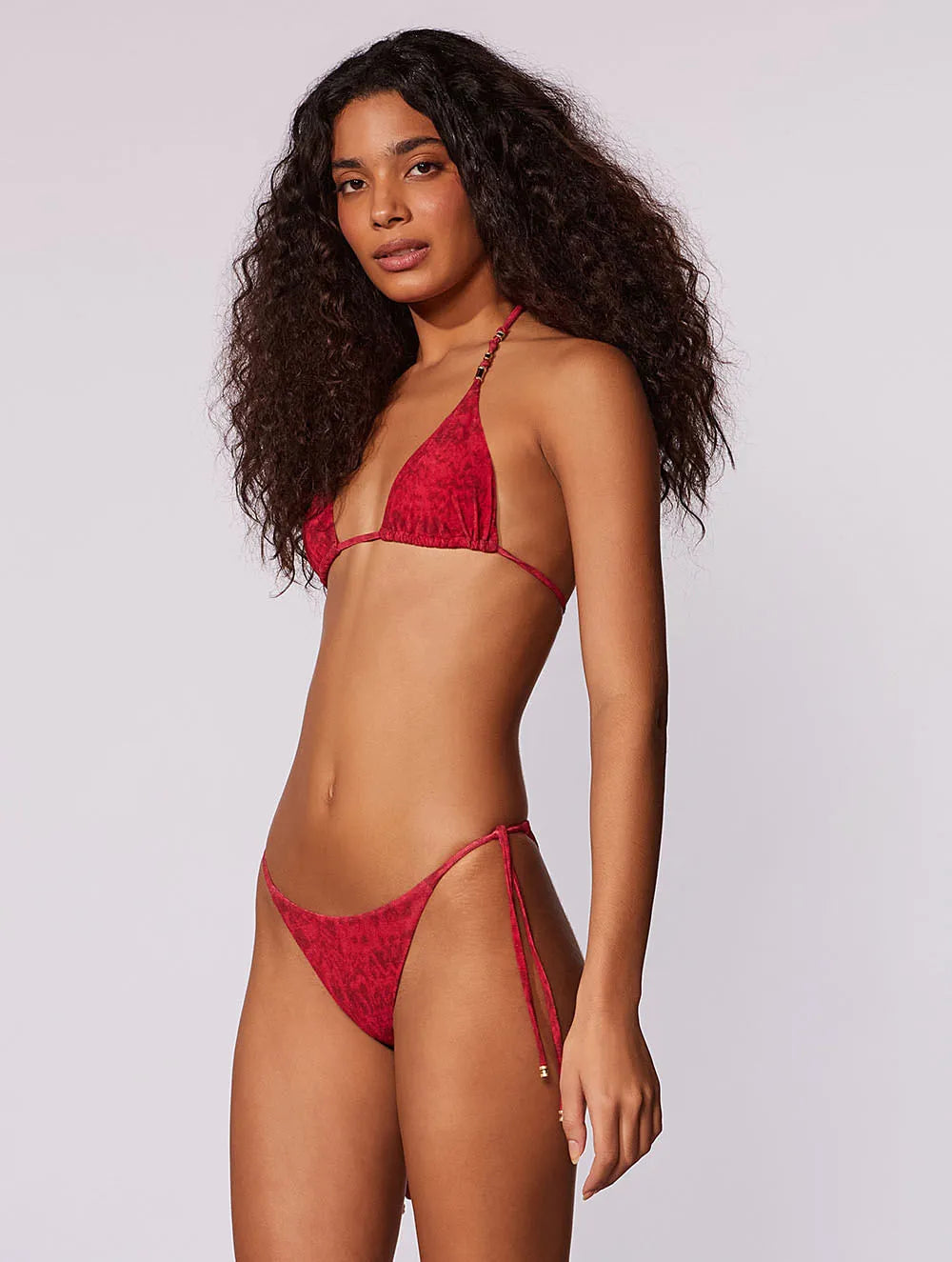 Paysage Printed Textured Bikini Top CIA. Marítima
