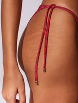 Paysage Printed Towel-Textured Tie-Side Bikini Bottom CIA. Marítima