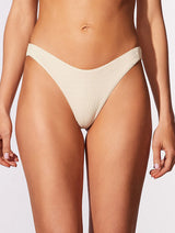 Oásis Solid Sand-Textured Bikini Bottom CIA. Marítima