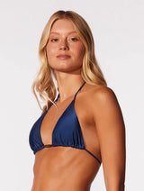 Lisos Satin-Finish Bikini Top CIA. Marítima