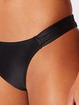 Lisos Ruched Mid-Side Bikini Bottom CIA. Marítima