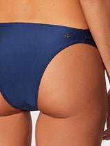 Lisos Ruched Mid-Side Bikini Bottom CIA. Marítima