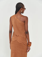 One-Shoulder Knit Top Colcci