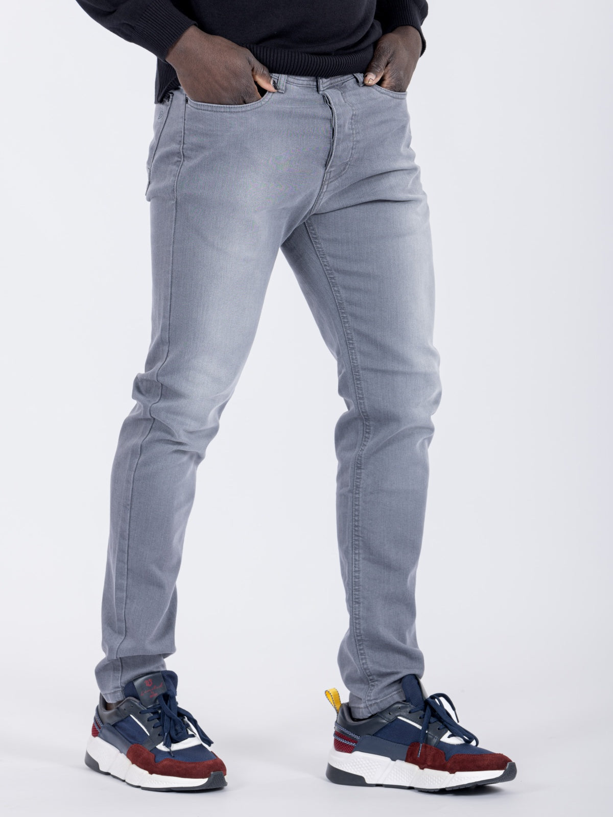 Calça de ganga cinza SMK