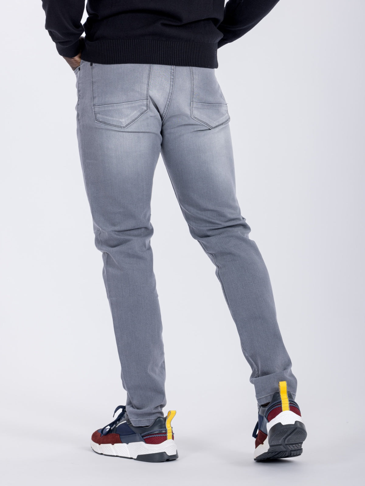 Calça de ganga cinza SMK