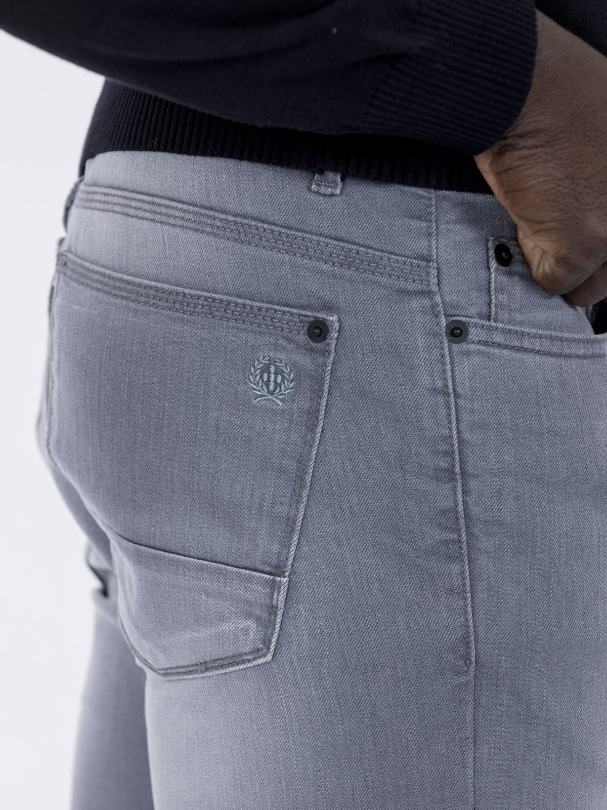 Calça de ganga cinza SMK