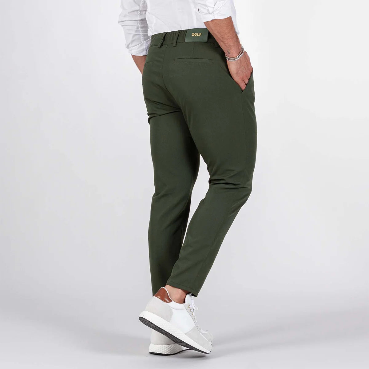 Calça com cordão slim fit Zolf