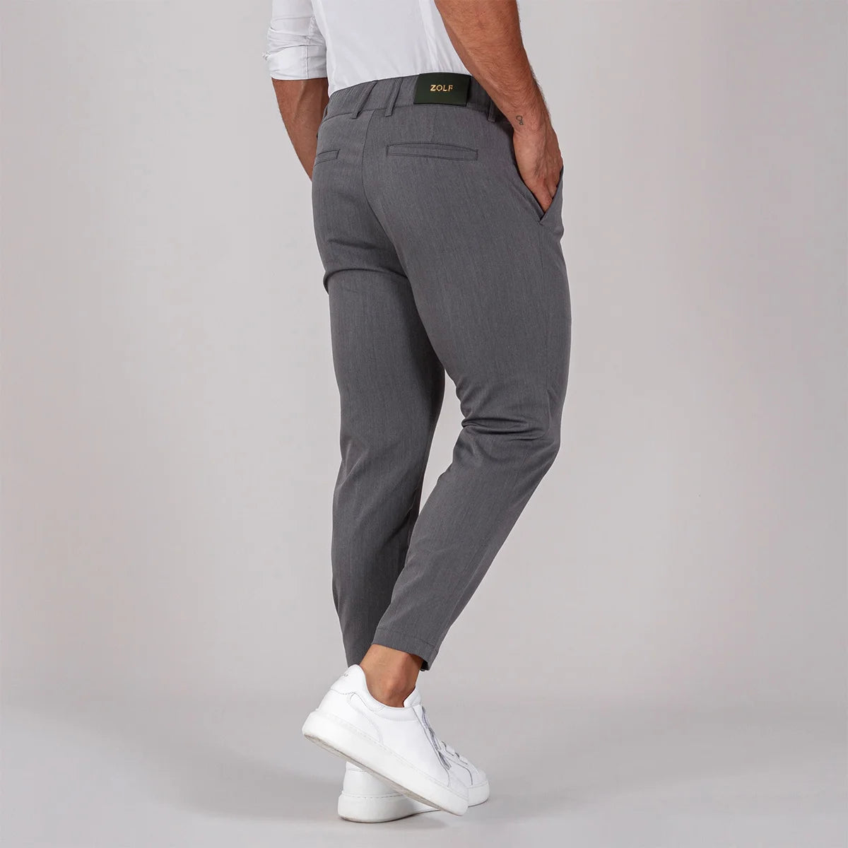 Calça com cordão slim fit Zolf