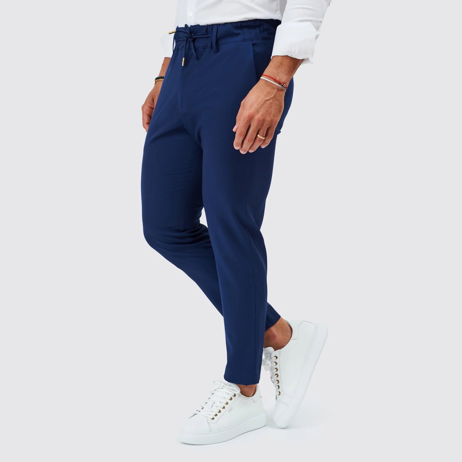 Calça com cordão slim fit Zolf