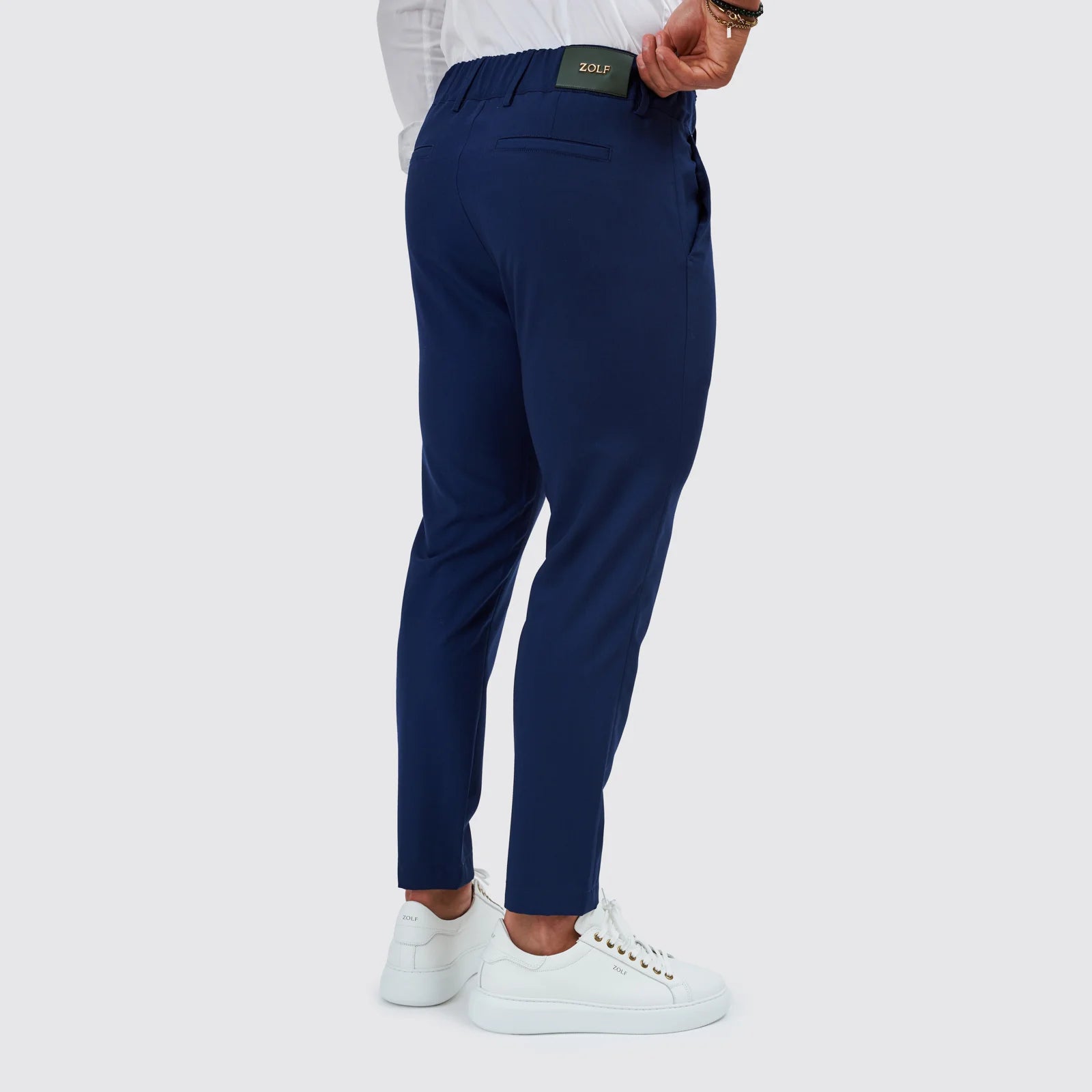Calça com cordão slim fit Zolf