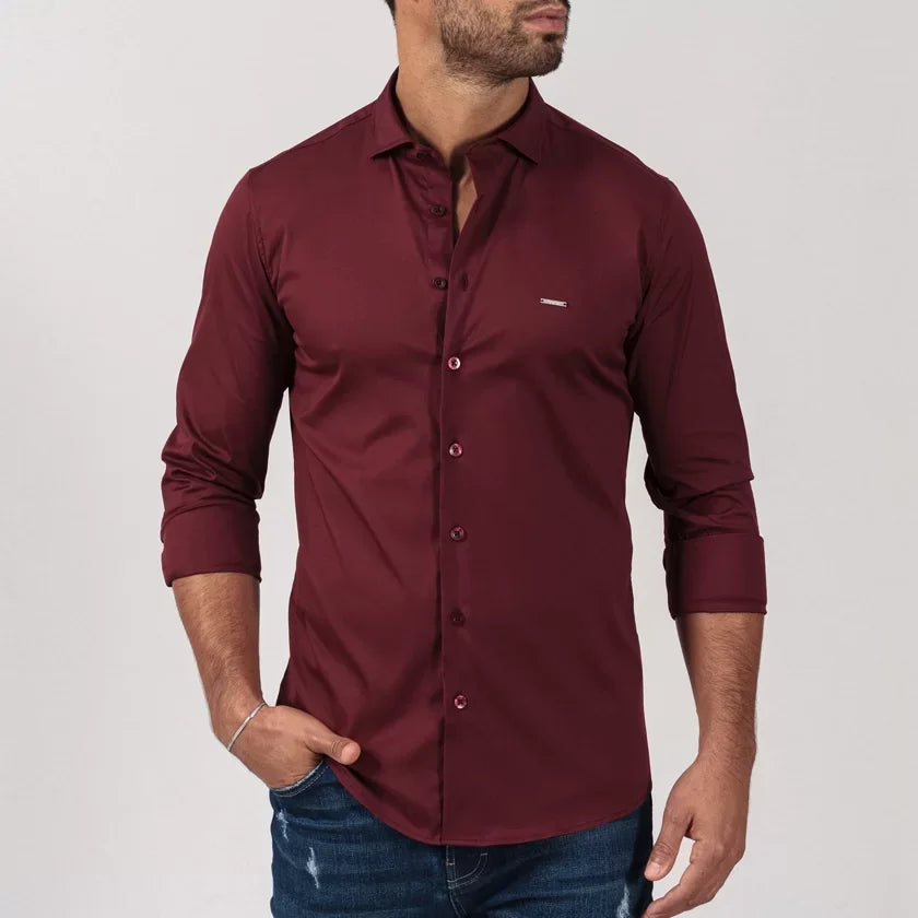 Camisa gola italiana slim fit Zolf