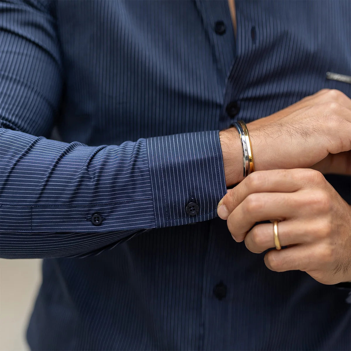 Camisa gola italiana com risca slim fit Zolf
