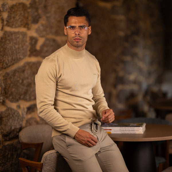 Men’s Mock Neck Sweater Zolf