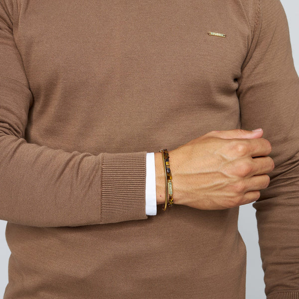 Crew Neck Cotton Sweater Zolf