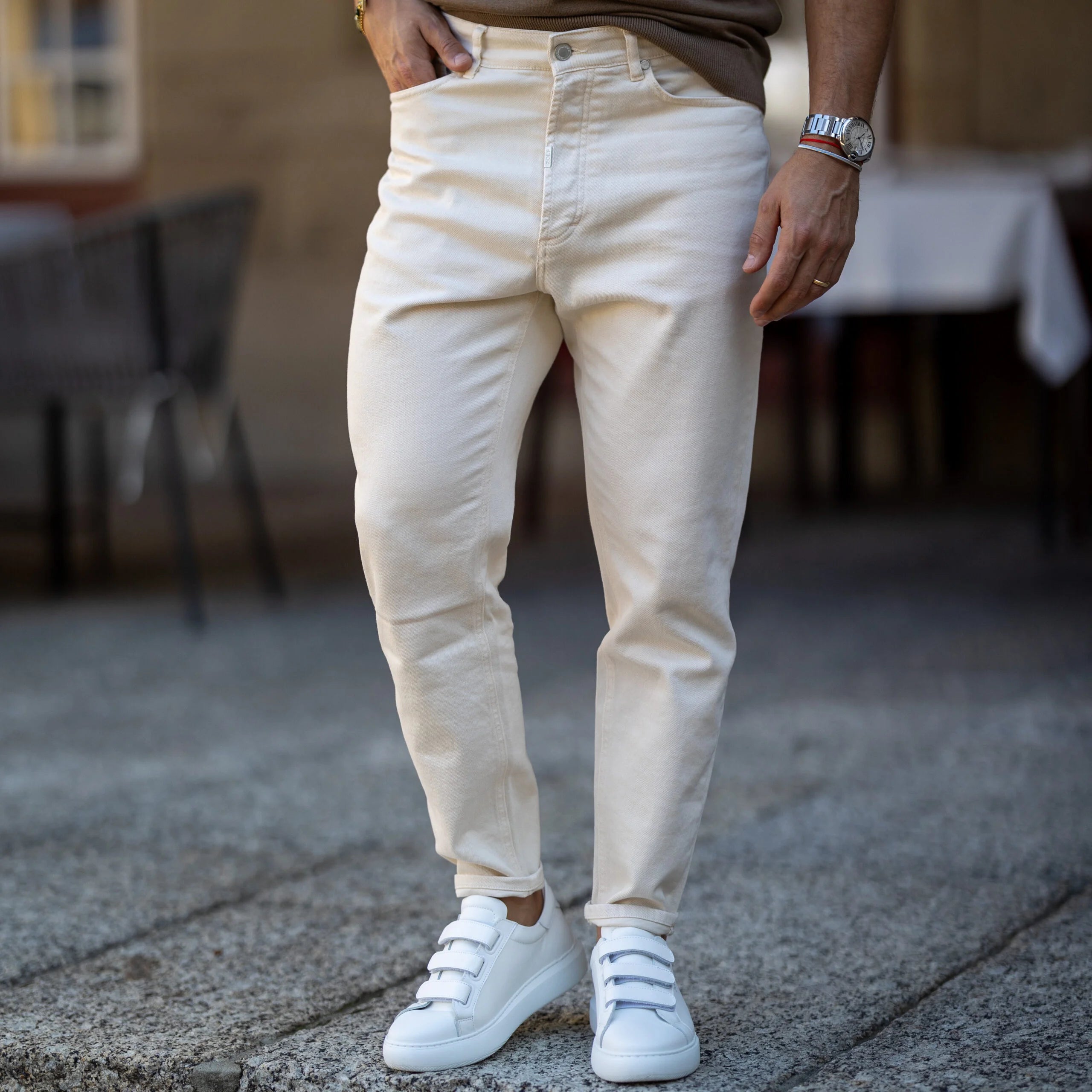 Calça ringue tapered Zolf