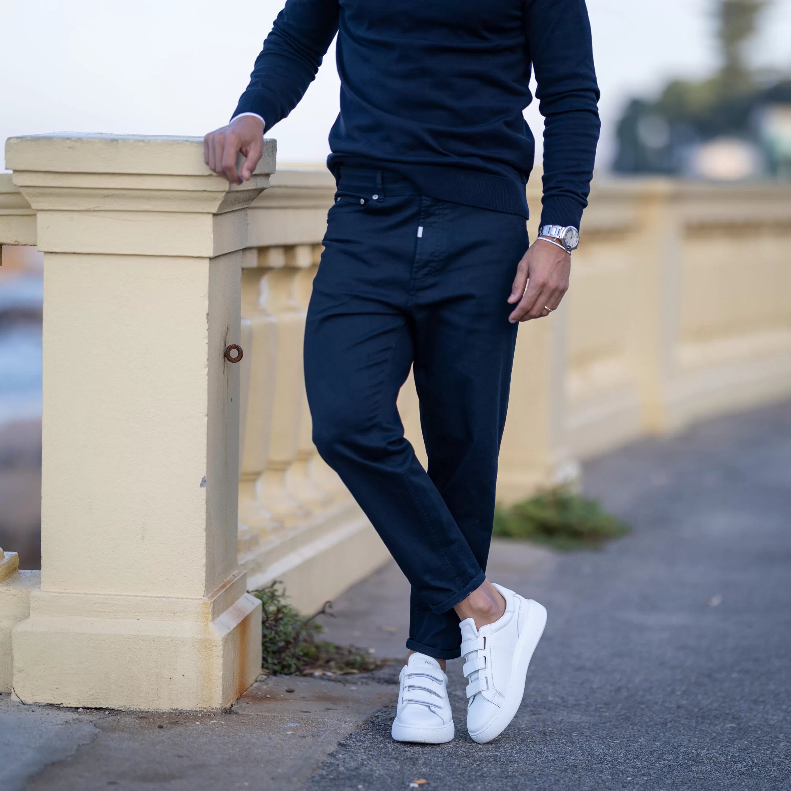 Calça ringue tapered Zolf