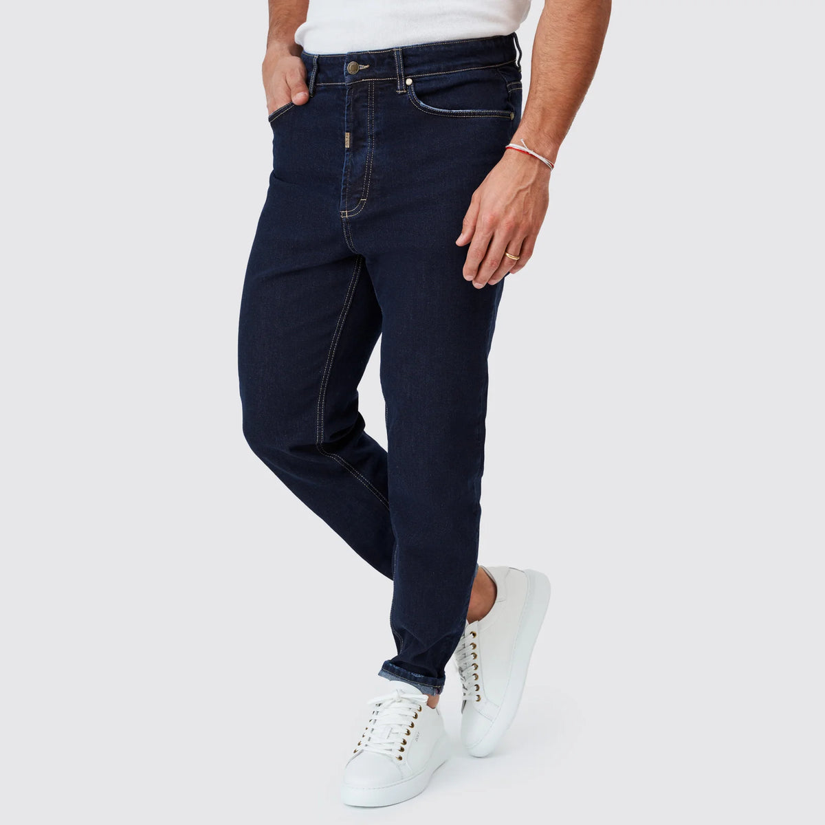 Zolf jeans escura cônico