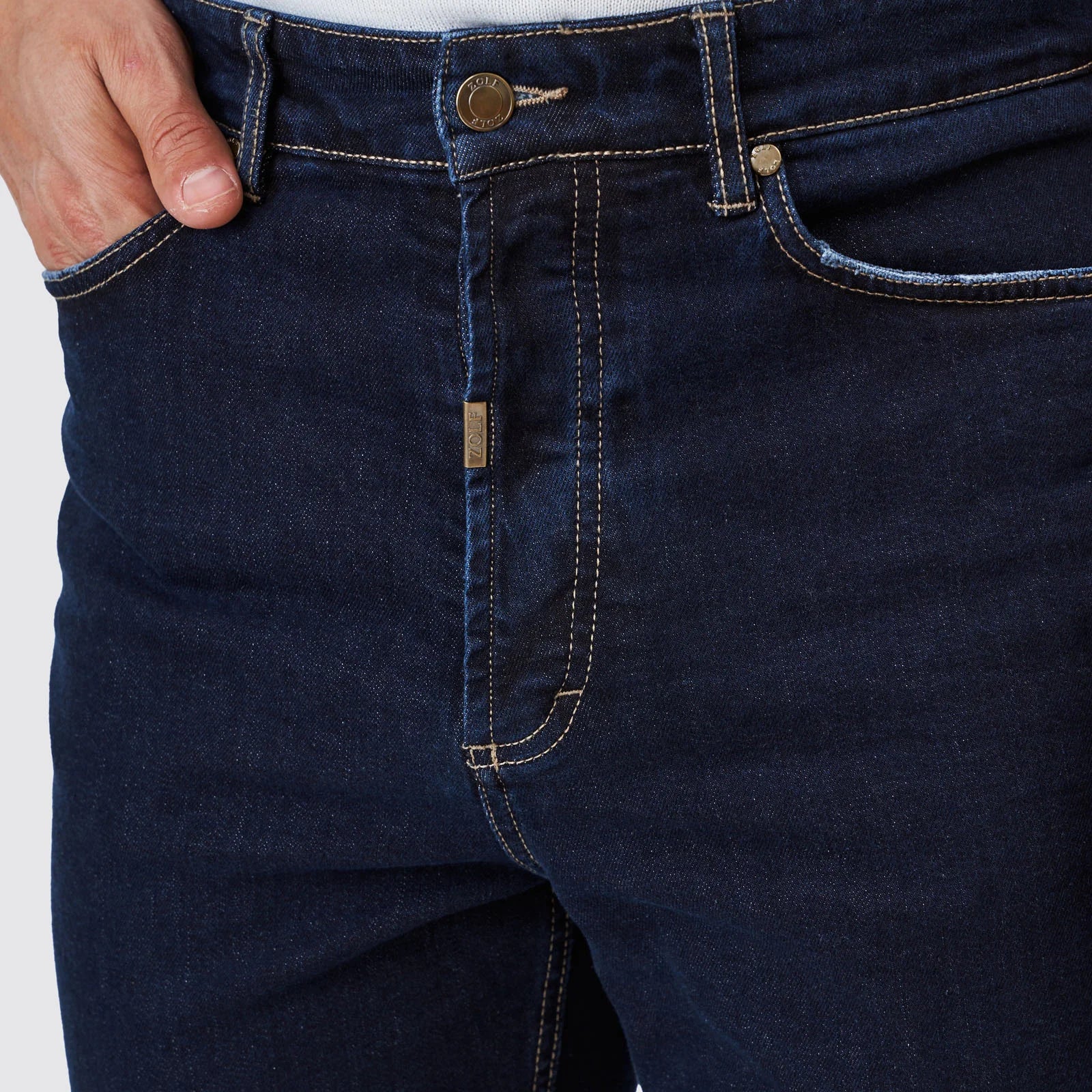 Denim escura tapered Zolf