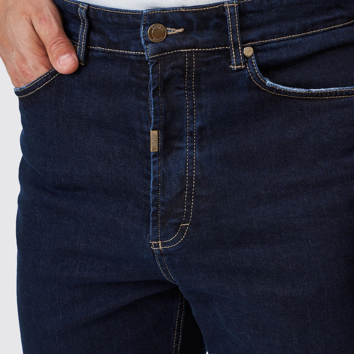 Zolf jeans escura cônico