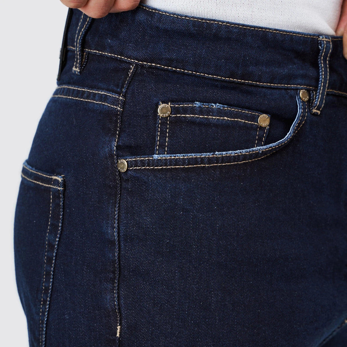 Zolf jeans escura cônico