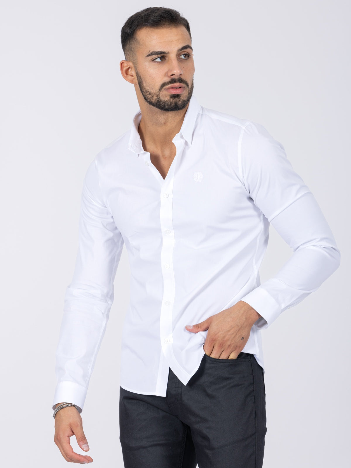 Camisa moda branca SMK