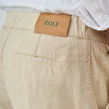 Linen Crossover Shorts Zolf