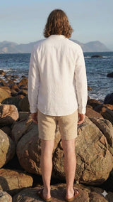 White Linen Blend Shirt U.S. Polo Assn.