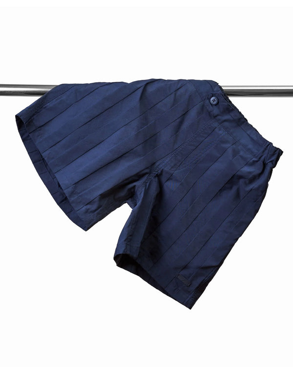 Textured Solid Blue Swim Shorts Zolf