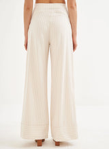 Striped Cotton Palazzo Trousers Colcci