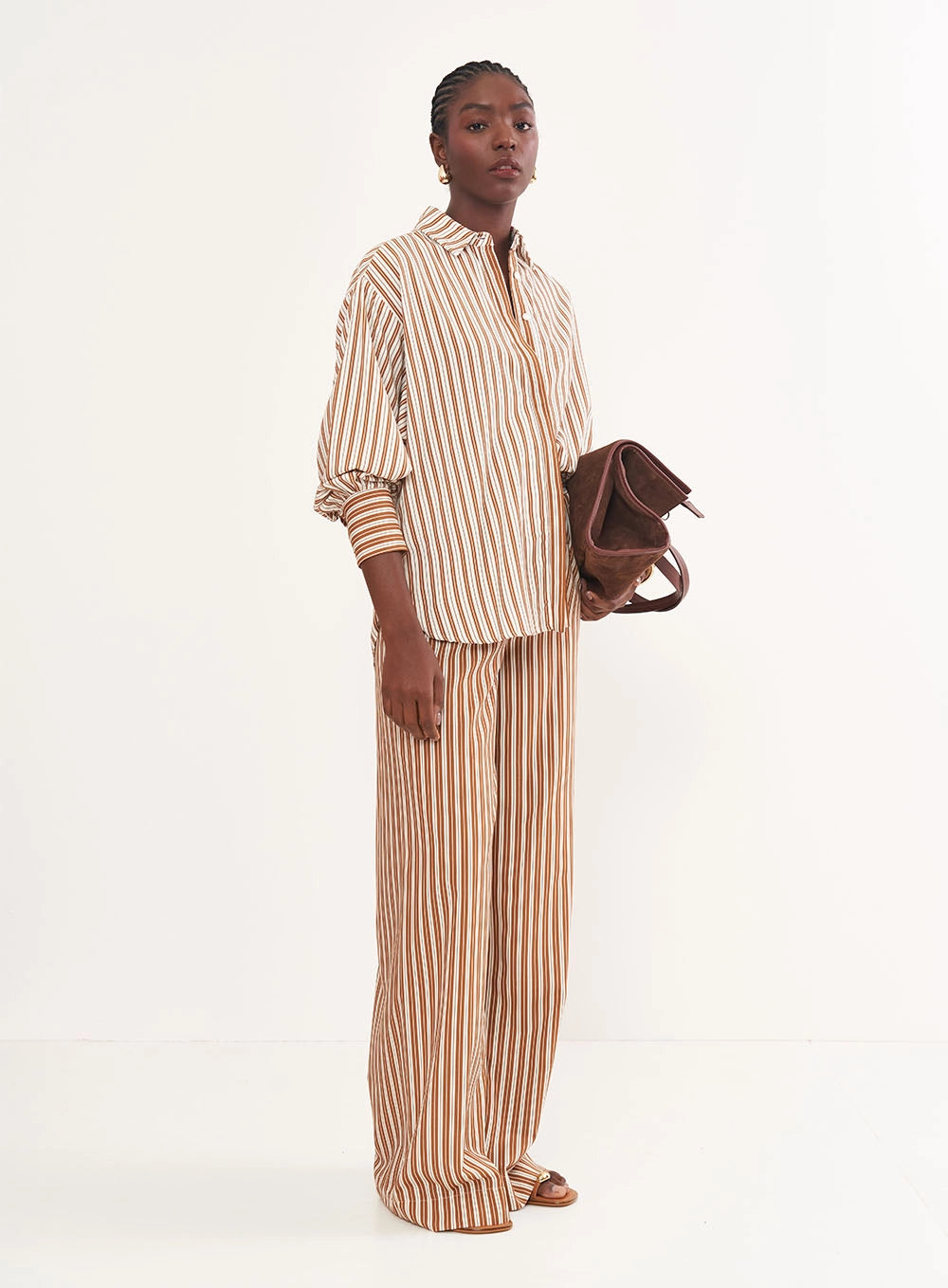 Oversized Pinstripe Shirt Colcci