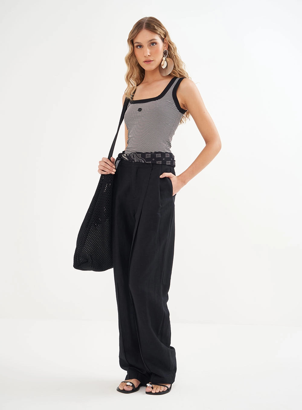 Slim Pinstripe Top Colcci