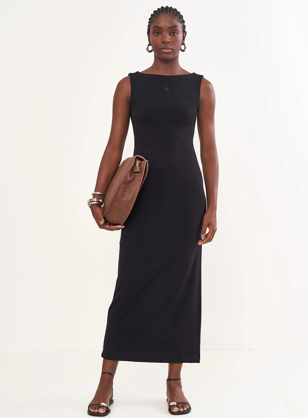 Midi Back-Neckline Dress Colcci