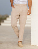 Linen Buckle Trousers Zolf