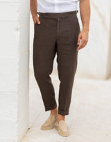 Linen Buckle Trousers Zolf
