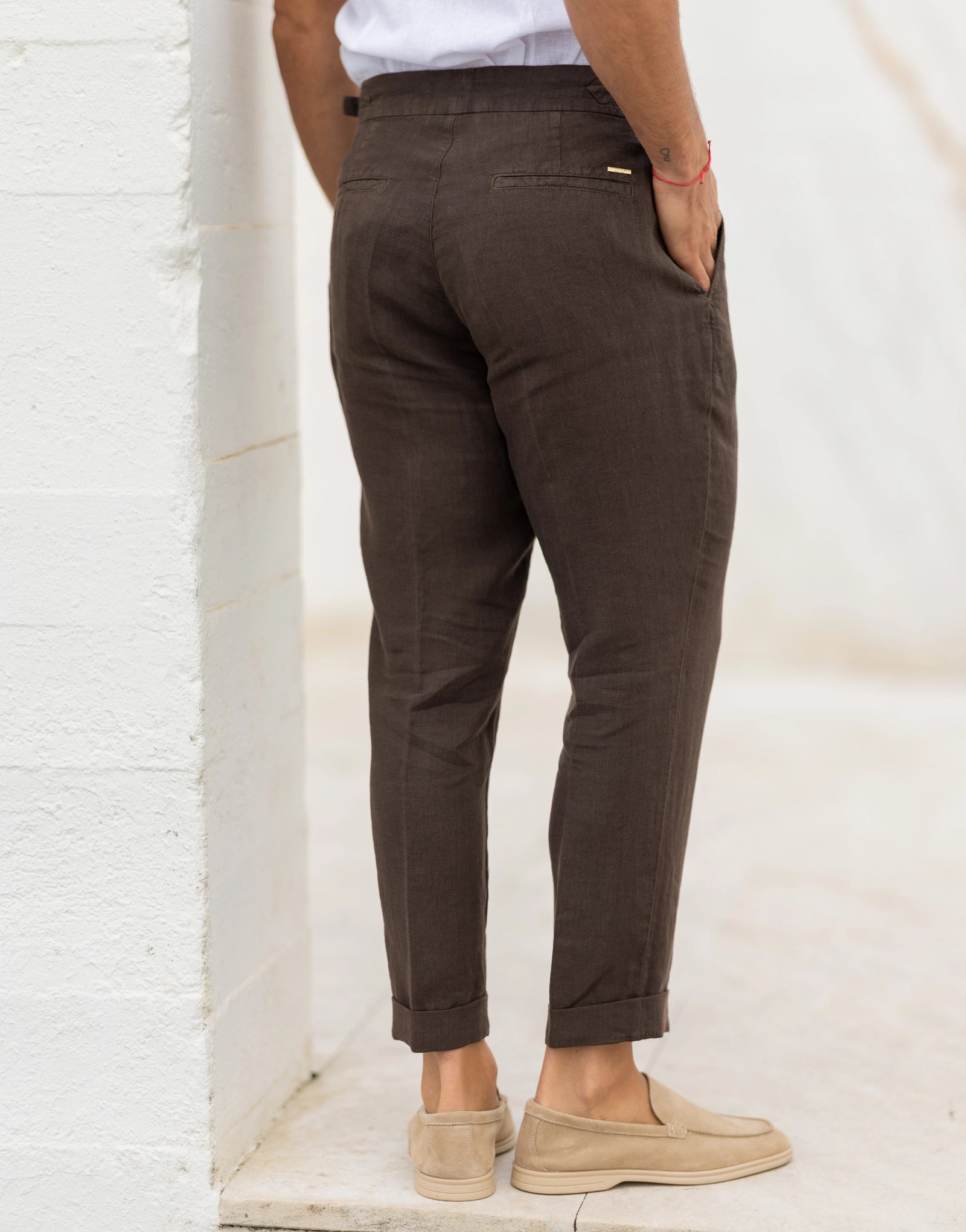Linen Buckle Trousers Zolf