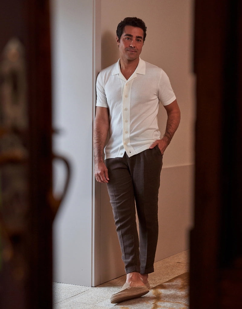 Linen Buckle Trousers Zolf