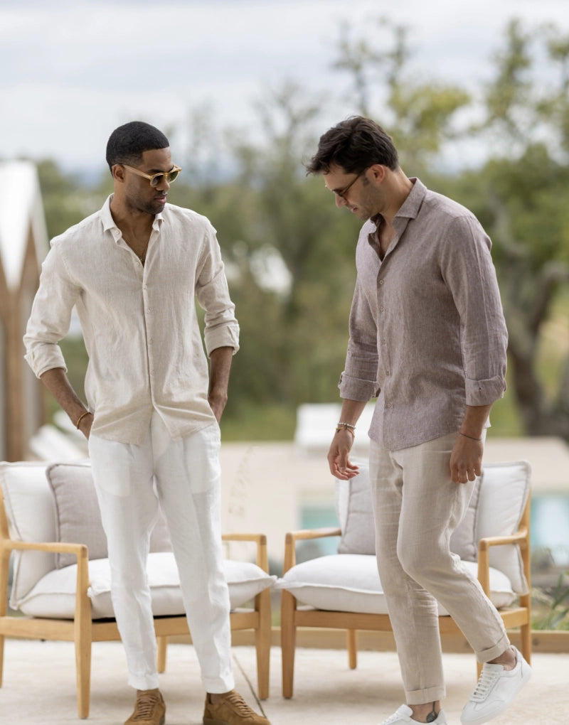 Long Sleeve Linen-Cotton Shirt Zolf
