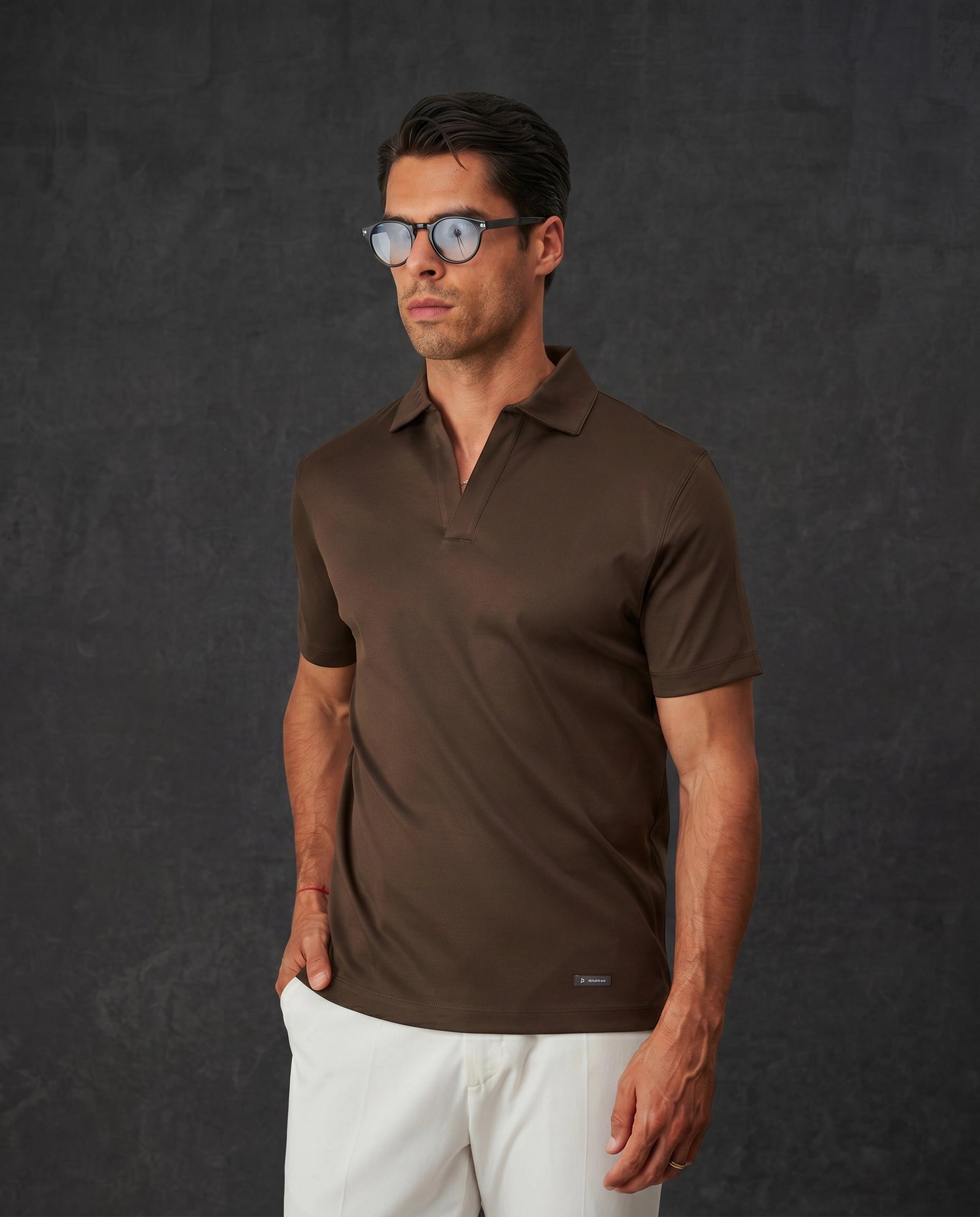 SCALE UP Mercerized Cotton Polo Shirt Zolf